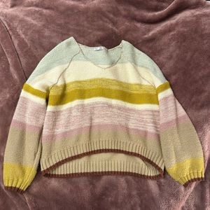 Dex Women’s XL V-Neck Multi Color Sweater